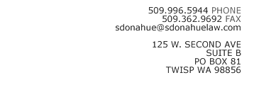 Law Office of Susan Donahue | Twisp, WA